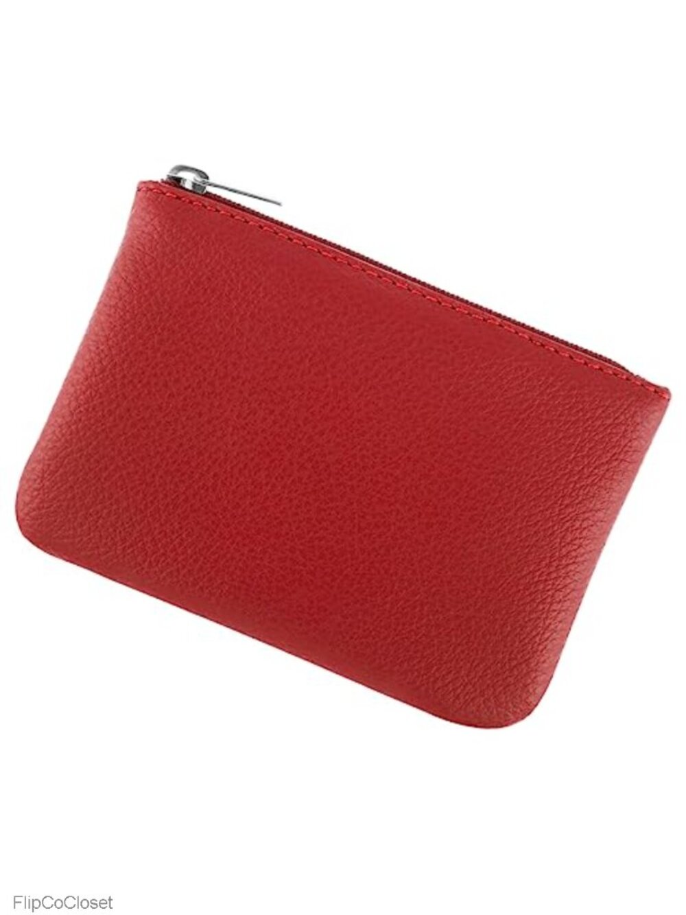 Vegan Leather Zipper Coin Purse Mini Change Holder Wallet Pouch